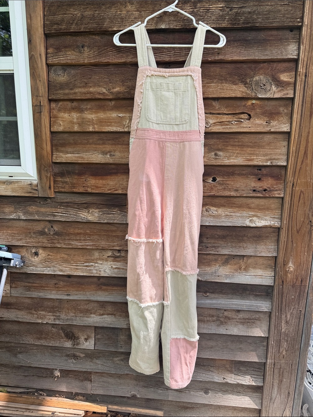 Paper moon overalls patchwork